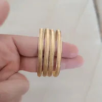 النگو اینه ای طلا فنری زیبا
