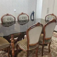 مبل سلطنتی و میز نهار خوری ۸ نفره بسیار تمیز|مبلمان خانگی و میز عسلی|فردیس, فردیس|دیوار