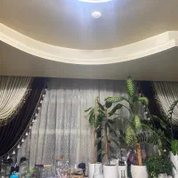 پرده آشپز خانه روی میز