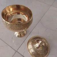 قندان برنجی هندی پایه دار|صنایع دستی و سایر لوازم تزئینی|تهران, سازمان برنامه جنوبی|دیوار