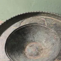 ظرف مسی دست ساز قدیمی|کلکسیون اشیاء عتیقه|رشت, انصاری|دیوار