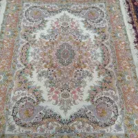 فرش خلچه ابریشم ۶۰رج طرح موج مهر|فرش|خوی, |دیوار