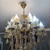 یک جفت لوستر برنجی