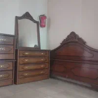 سرویس خواب  تخت چوبی و ملزومات