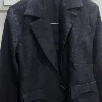 کت کراپ مانتو مشکی شومیز مشکی شلوار کت مجلسی