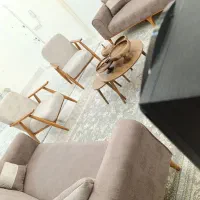 مبل مینیمال هشت نفره با پارچه لینا|مبلمان خانگی و میز عسلی|مشهد, طبرسی شمالی|دیوار