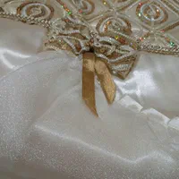 روتختی ساتن عروس پولک دوزی شده نو|سرویس روتختی|اصفهان, شهرک امام خمینی|دیوار