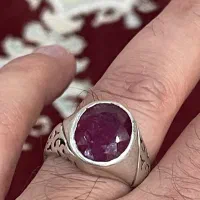 انگشتر یاقوت کهنه سافایر ارغوانی بسیار خاص کمیاب