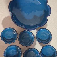 هفت سین سفالی و مجسمه وگل مصنوعی