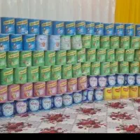 کلی قوطی شیر خشک دارم دونه ۵ تومن