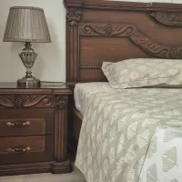 تخت دونفره ۱۶۰*۲۰۰ تمام چوب و درحد نو|تخت و سرویس خواب|تهران, حکیمیه|دیوار