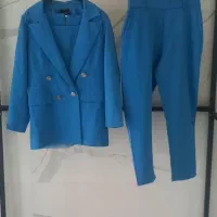 ست سه تکه ترک زنانه ( شلوار و کت و تاپ) سایز۳۸