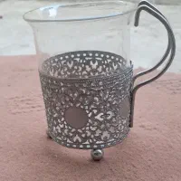 لیوان ۱۲ عدد و گلدان بلور کاوه