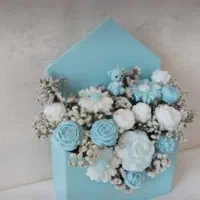 باکس گل جاودان شمعی