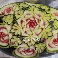 حکاکی هندوانه و کدو یلدا|خدمات پذیرایی، مراسم|نیشابور, میدون بار|دیوار