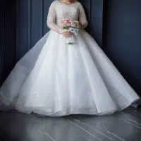 لباس عروس پوشیده مزون دوز