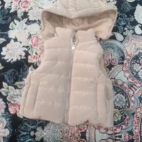 پافر رنگ کرمی جنس نرم در حد نو