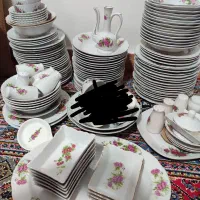 ظروف چینی گل سرخی