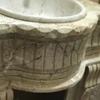دستشویی وقاب اینه سنگی