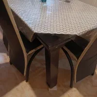میز ناهار خوری ۶نفره، کمد ،پشتی
