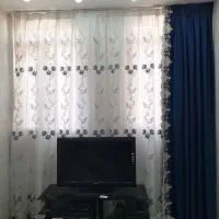 پرده سالن به همراه پرده مخمل