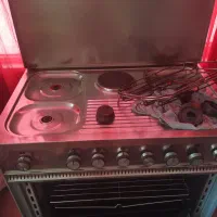 اجاق گاز. فر دار. تمام. استیل.    استارلت