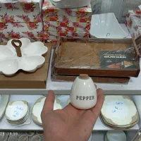 نمکدان سرامیک با زیر چوبی|ظروف سرو و پذیرایی|مشهد, نوید|دیوار