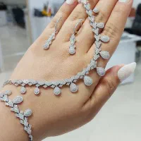 سرویس نقره جواهری ماه و ستاره دریا آب طلا۸۱۶۳۹۴|بدلیجات|تبریز, |دیوار