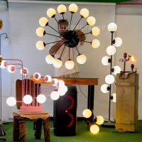 لوستر کژوال آباژور خاص لوسر ویلا دیوارکوب مولکولی