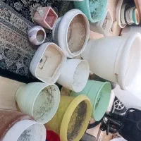 گلدان پلاستیکی وسفالی