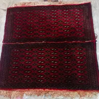 دو تخته فرش رو پشتی همراه تک قالی