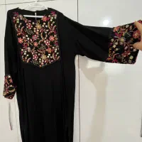 مانتو بلند مشکی فری سایز