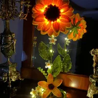 گل های جاودان پیپ پاک کنی آندریا|صنایع دستی و سایر لوازم تزئینی|مشهد, تربیت (صدف)|دیوار