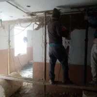 گچکاری بنایی کاشی تخریب