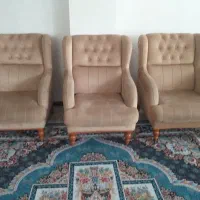 مبل راحتی ۹نفره کرم قهوه ای|مبلمان خانگی و میز عسلی|تهران, تهرانسر شرقی|دیوار