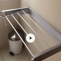 رخت آویز و حوله آویز تاشوی دیواری