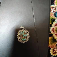 پلاک فیروزه با نقره