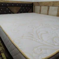 تخت خواب دو نفره با تشک طبی فنری