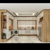 طراحی ونصب کابینت وکمد دیواری وکلیه خدمات ام دی اف