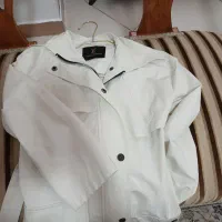 بارونی‌  کرم سایز لارج  مانتو کتان کرم نخودی