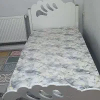 تخت خواب تک نفره همراه با تشک