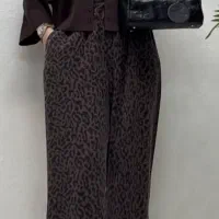 شلوار سیلک پلنگی