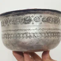 گلدان، ظروف مسی قدیمی، گردسوز، خاویارخوری|صنایع دستی و سایر لوازم تزئینی|تهران, سلسبیل جنوبی|دیوار