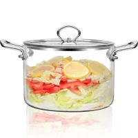 قابلمه پیرکس NATALY شعله مستقیم استیل و چوب ناتالی