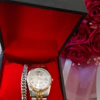 ست ساعت برند رولکس و دستبند کارتیر مردانه
