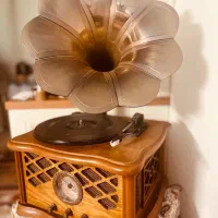 گرامافون والتر نو  بدنه چوب بلوط،بلوتوث