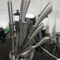 ست چاقو استفاده نشده رنگ طوسی زیرقیمت