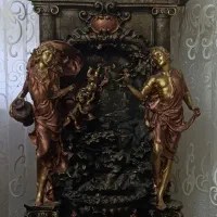 ساعت ایستاده آبنما دار