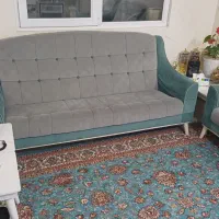 مبل راحتی بدون ایراد و زدگی خوش رنگ 7 نفره|مبلمان خانگی و میز عسلی|تهران, شمیران‌نو|دیوار