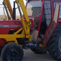 فرگوسن بیلدار با کابین  اسب زین شده